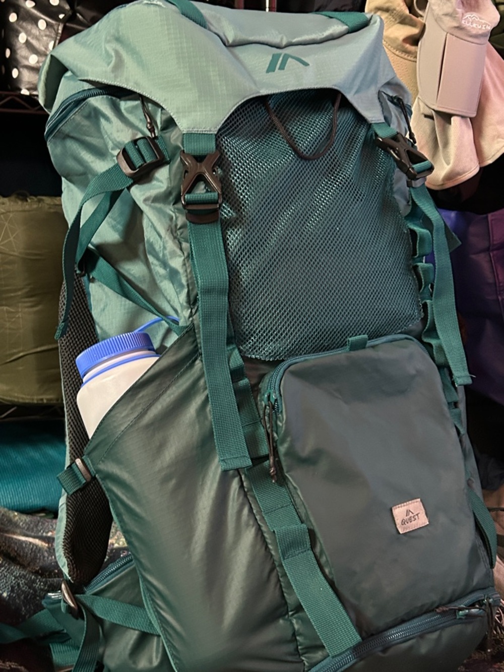 Quest Women's Teal Green Hiking Backpack - Outdoor Pack